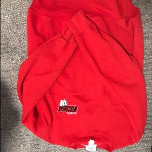 Red Wisconsin badgers crew neck